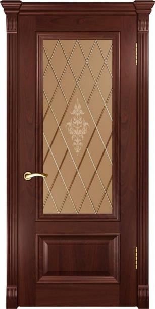 Фото Межкомнатная дверь "NEO-1", анегри тон, стекло