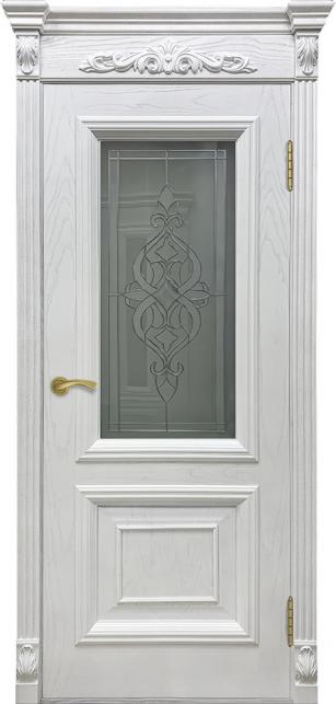 Фото Межкомнатная дверь "Идель" стекло, ясень белый