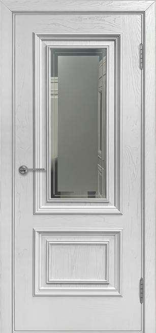 Фото Межкомнатная дверь "Эстель" стекло, ясень белый